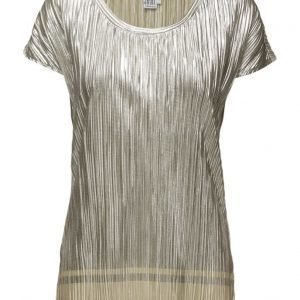 Saint Tropez Pliss Top W Foil Print lyhythihainen pusero